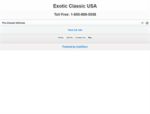 Tablet Screenshot of exoticclassic.com